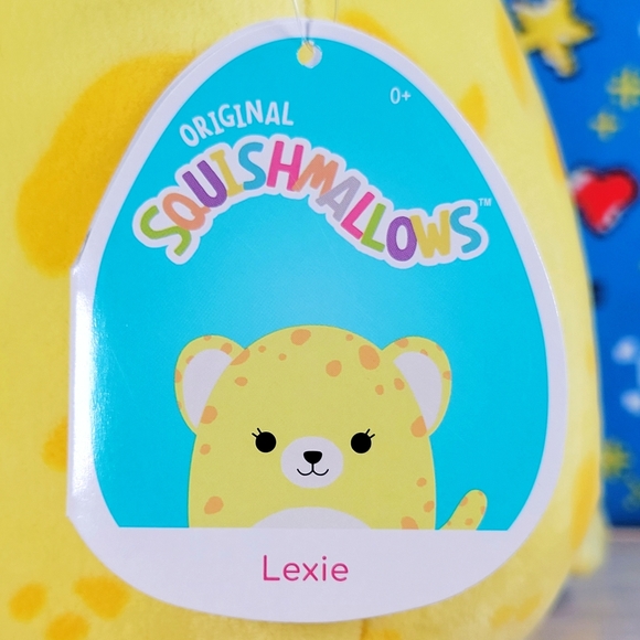 Squishmallow Lexie the Cheetah 8" UltraSoft Bright Squad Stuffed Plush NWT - Picture 5 of 6